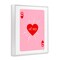 Stupell Industries Queen Of My Heart Card Framed Giclee, design by Amanda Greenwood